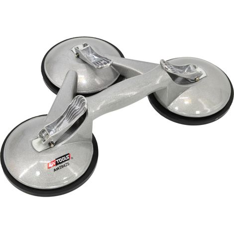 Ventouse awtools aw29429 aluminium capacité 190kg diamètre 125mm