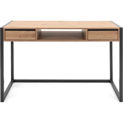 Moderner Schreibtisch aus Eichenholz mit Schubladen 120 x 60 x 75 h
