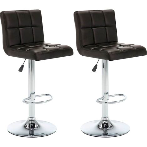 Barhocker 2 Stk. Braun Kunstleder vidaXL