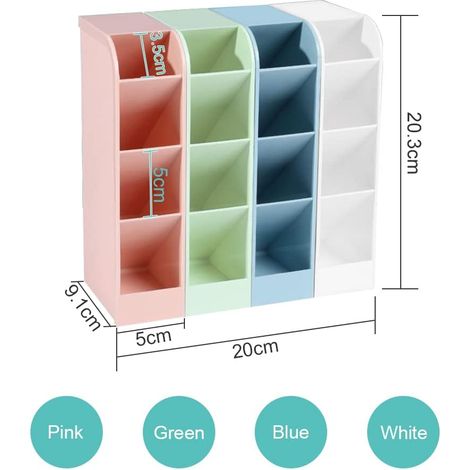 Lot de 4 porte-stylos organisateur de bureau organisateur de bureau porte-stylo organisateur de bureau porte-stylo rangement de bureau rangement de bureau organisateur de papeterie de bureau pour l'éc (1/4)