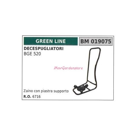 Soporte de la placa trasera GREENLINE desbrozadora BGE 520 019075