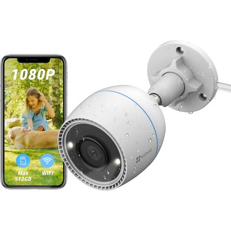 EZVIZ C3TN Outdoor-Überwachungskamera Wi-Fi 1080P 2,8 mm, Farbnachtsicht und Active Defense IP67 kompatibel mit Alexa (1/4)