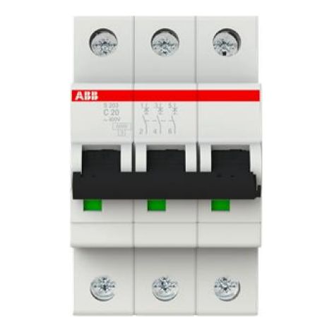Leitungsschutzschalter 3P C 20A 6kA AC S203-C20 2CDS253001R0204
