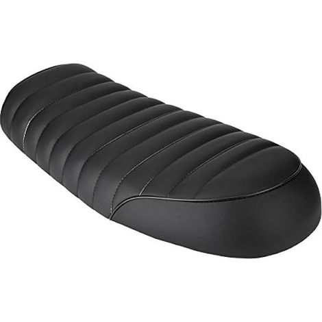 Selle de Moto, PU Cuir Vintage Café Racer Refit Siège Plat Selle Coussin pour CG125 GN CG CB400SS (Tapez D) (1/4)