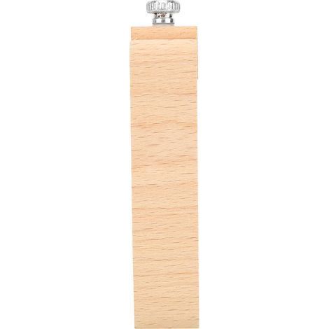 Handschleifklotz aus Holz und Leder, DIY-Bastelwerkzeug mit Schleifpapier (1/5)