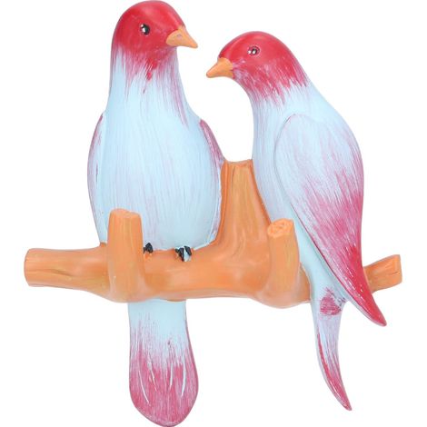 Portemanteau, Oiseaux Rsistants  l'huile sur la Branche Porte-Manteau tanche Fiable pour Les Cuisines (L Rouge).
