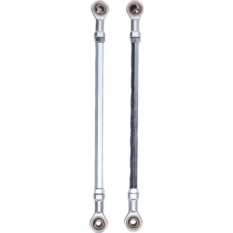 1 coppia di aste di sterzo in lega d'acciaio, 275 mm 8 mm, ad alta durezza, per Go Kart Drift Trike ATV Quad Mini bike. (1/4)
