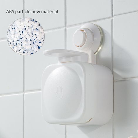 Distributeur de savon à ventouse mural, porte-lotion liquide, distributeur de savon sans perçage (1/5)