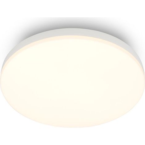 Briloner Plafoniera Ø22cm rotonda 12W 1300lm 3000K bianco caldo bianco - Lampada soffitto soggiorno camera da letto cucina corridoio