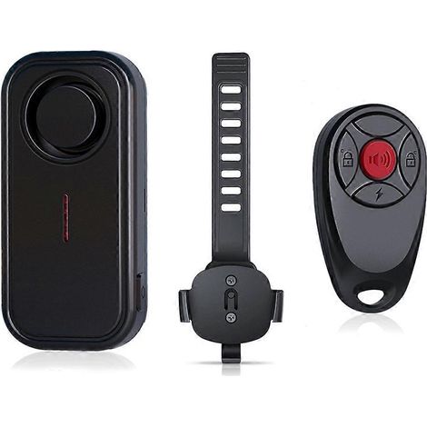 Alarma antirrobo inalámbrica para motocicleta, resistente al agua IP66, con vibración y luz LED. (1/5)