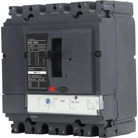 Disjoncteur de fuite 100A PC Shell 4P 50kA Capacité de coupure Compact 220V 380V (1/5)