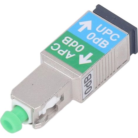1 Connecteur Fibre Optique, Adaptateur Hybride SC APC Mâle vers SC UPC Femelle, Structure Stable Céramique Métal, Pour Réseau Communication (1/5)