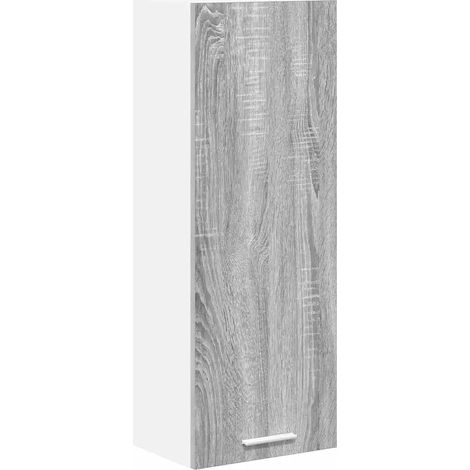 Armadio pensile contemporaneo 30 x 31 x 80 cm stoccaggio efficiente design moderno in legno ingegnerizzato grigio sonoma 020053291