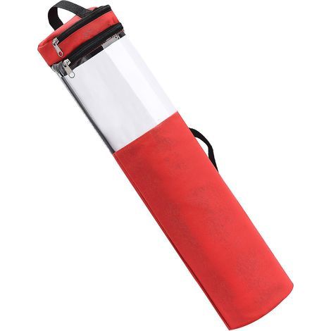 Sac de rangement en papier PVC transparent 42 x 8,85 pouces, nylon 600D pour ranger des rubans, des nœuds, des étiquettes cadeaux, noir (1/5)