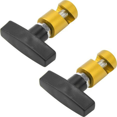 2 pinces de maintien de vérin capot - Support de jauge de hayon outil de retenue pour hayon et coffre - Jaune (1/5)