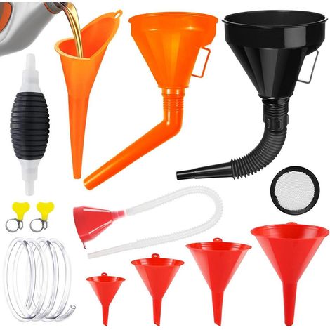 10tlg. Trichter Set mit Handpumpe für Auto & Werkstatt (1/5)
