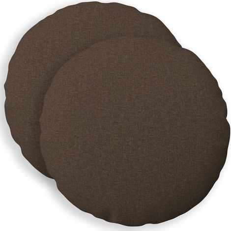 Kissenbezug 2 stk. HEERLEN Taupe Ø 30 cm Fabric vidaXL (1/5)
