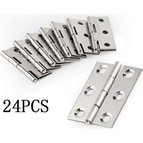 24-teiliges Set aus Edelstahl-Scharnierverbindern (1/3)
