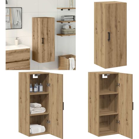 vidaXL Wandschrank Artisan-Eiche 34,5x34x90 cm Holzwerkstoff (1/5)