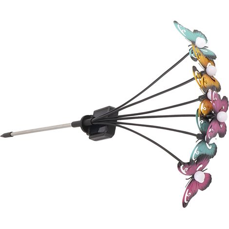 2er-Set solarbetriebene Gartenlichter, wasserdicht, dekorativ, warmweiß (1/5)