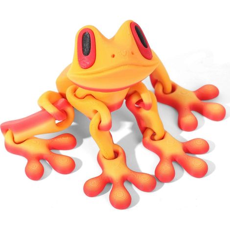 Magnetische, bewegliche Frosch-Schreibtischdekoration – Niedliche, bewegliche Frosch-Dekoration für Kinder und Erwachsene