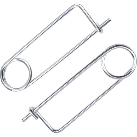 5er-Pack Sicherungsstifte mit großem Schaft, M6 x 200, robuste Sicherheitsstifte aus Stahl in Stiftform für Bauernhof, Rasen, Garten, Anhängerkupplung