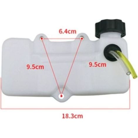 Réservoir d’essence compatible avec taille-haies thermique – capacité standard, montage facile, résistant aux carburants (1/3)