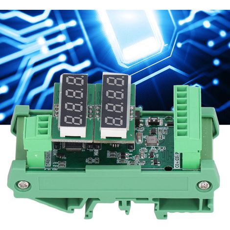 Module transmetteur de température WSM03-01 2PT100 avec affichage numérique, module d'acquisition de température haute précision avec socle (1/5)
