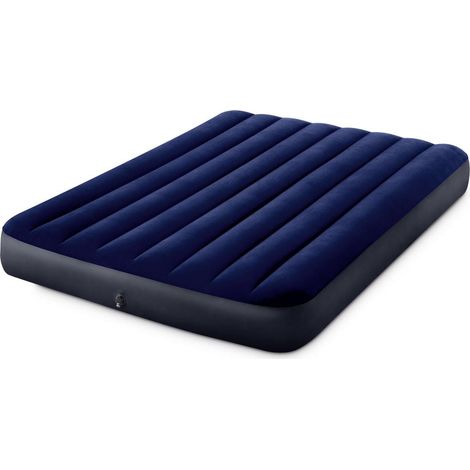 Velor inflatable mattress 191x137cm INTEX (1/5)