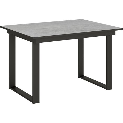 Tavolo allungabile 90x120/180 cm Bandos Cemento telaio Antracite (1/5)