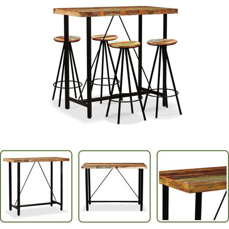 Barset - 5-tlg. Bar-Set Altholz Massiv (1/5)