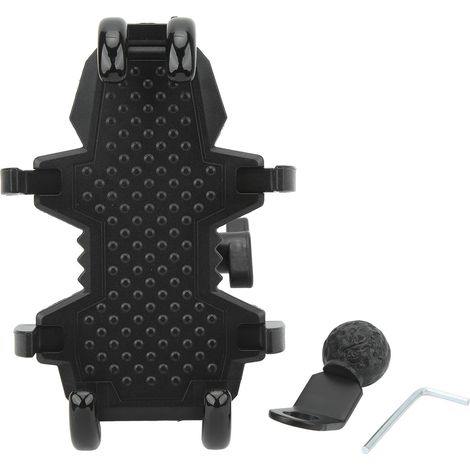 Support téléphone moto 8 griffes réglable antichocs universel avec coussinets silicone pour guidon vélo (1/5)