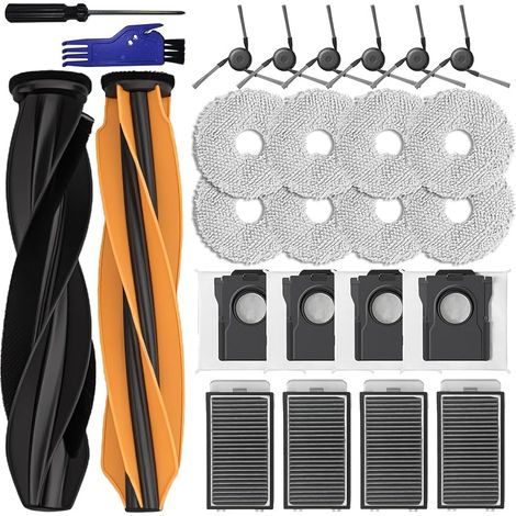 Accessori L50s L40s Pro Ultra per Dreame X50 Ultra Completo/ L40s Pro Ultra / L50s Pro Ultra / L50s Pro Ultra Parti di ricambio Spazzola principale X50 Sacchetti per la polvere Panni Filtri (26 pezzi) (1/5)