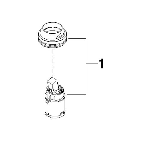 Cartouche DO ET 90150504100 D 25 x 50 mm platine brossé (1/3)
