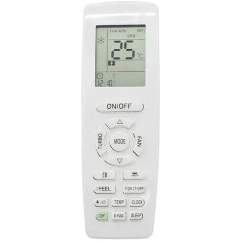 Télécommande GREE YAP1F pour climatiseur – Fonction chauffage et refroidissement – Alimentation 2 piles AA – Compatible avec GREE (1/5)