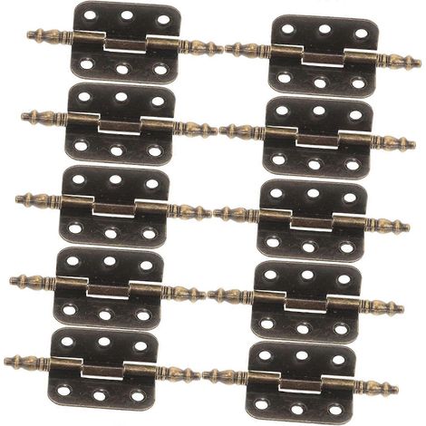 HOMSFOU Lot de 10 charnières vintage pour portes et meubles anciens (1/5)