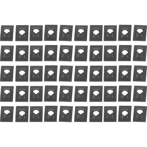 50 Pièces Écrou à Ressort M4 en Acier Carbone, Fixation Unilatérale pour Pièces Automobiles Haute Performance (1/5)