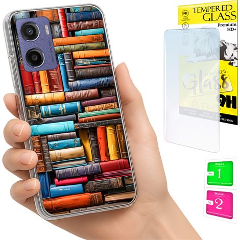 Funda para Motorola Moto E15 / Moto G05 con cubierta trasera y cristal 9H. (1/5)