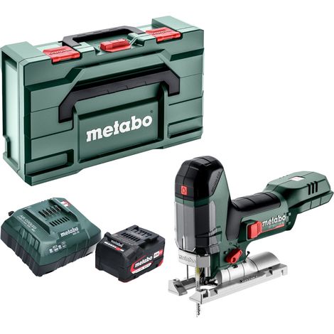 Metabo ST 18 LT 130 BL Scie sauteuse sans fil 18 V 130 mm Brushless + 1x batterie 4,0 Ah + chargeur + Metabox
