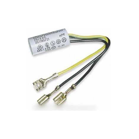 Brandt – Filtre antiparasite pour sèche-linge – Compatible avec modèles SC1200, SME20, 214ABRFFA – 3 fils – Pièce détachée de qualité