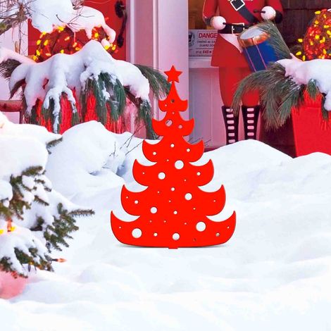 Arbre De Noël En Métal - Piquets Pour Décoration Extérieure - Pour Jardin Pelouse Allée Chemin - Lot De 1 (1/5)