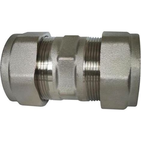 RACCORDO DIRITTO DOPPIO IN OTTONE 3/8 PETTINAROLI