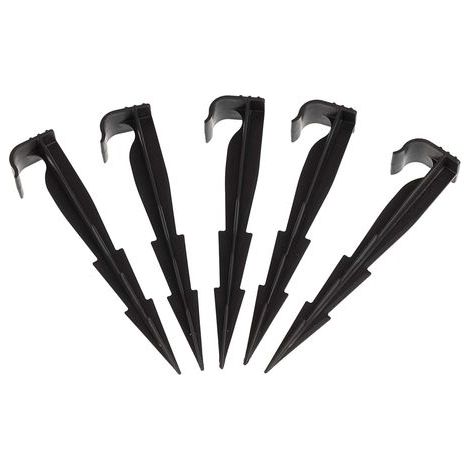 Pack of 100 AquaPEG fixing stakes for drip lines, irrigation pipes and drip irrigation pipes (1/4)
