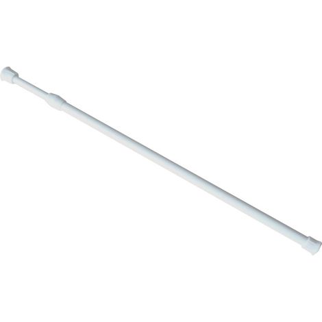 Tringle à rideaux rétractable courte - 55 à 90 cm, blanche, charge maximale 2 kg (1/3)