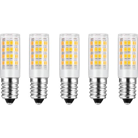 E14 5W Ampoule à maïs LED Lampe, 500LM (Equivalent 50W Ampoules halogènes/Incandescente) Blanc Chaud 3000K, 360° angle de faisceau, 220-240V, Lot de 5 (1/5)