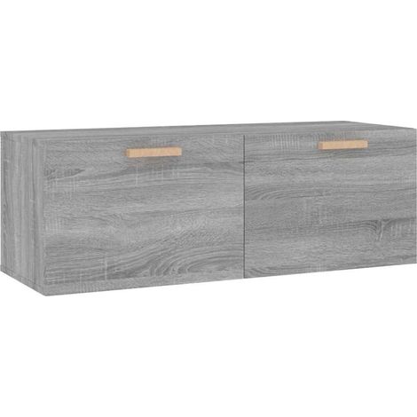 Maison Exclusive - Mobile Pensile Grigio Sonoma 100x36,5x35 cm Legno Multistrato (1/5)