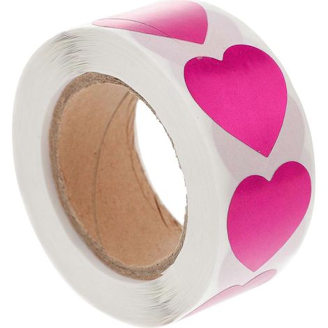 500 autocollants en forme de cœur pour le bronzage corporel-2.5X2.5X0.1CM-Purple (1/4)