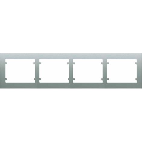 Cornice orizzontale a 4 elementi ALLUMINIO MERCURIO BJC IRIS 18004-MA