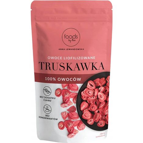 Foods by Ann gefriergetrocknete Fruchtscheiben, Erdbeere 65 g (1/4)