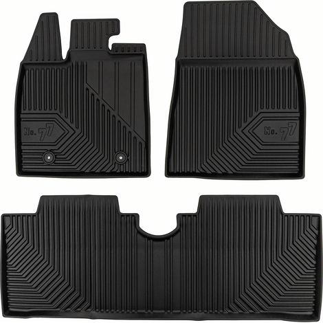 Tapis de Sol de Voiture pour BYD Dolphin 2021-2025 TPE Antidérapant Noir 3Pcs (1/5)